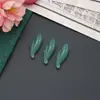 Resina Imitación Jade Agujero Único Concha Pluma DIY Accesorios para Joyería Hecha a Mano Flor Hojas Estilo Antiguo Pasador Material Accesorios