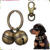 Llavero de campana de cobre transfronterizo gato y perro Campana crujiente diy collar para mascotas hebilla de perro campana de metal colgante para mochila