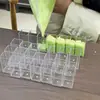 Caja de almacenamiento transparente para cuentas, contenedor de almacenamiento de PVC con tapa, juego de pequeñas botellas organizadoras y dispensadoras de cuentas