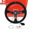 Venda Quente Transfronteiriça Volante de Couro Nobuck 13 polegadas 335mm Grande Côncavo Volante Côncavo Profundo Distância entre Furos 70mm