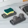 Jabonera de Acero Inoxidable con Bandeja de Drenaje, Soporte para Jabón sin Taladro para Baño de Hotel Venta al por Mayor