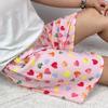 Calças de pijama de algodão e seda femininas, calças finas de verão de algodão artificial, desenho animado, tamanho grande, calças de algodão e seda soltas, calças grandes para casa