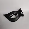 Máscara de Mascarada de Halloween Catwoman Spice Cos Máscara de Ojos de Cuero Antiguo Fiesta de Bar Máscara de Media Cara