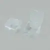 Caixa organizadora plástica quadrada transparente elevada, caixa plástica para itens pequenos, caixa de armazenamento para peças de ferragem e equipamentos de pesca