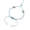 Pulsera de joyería ajustable tejida a mano semifinada para hombre y mujer, cuerda roja, cuentas de transferencia portátiles, hebilla Ping An, tarjeta de mano al por mayor