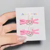 Gafas de Colores Conejo Miffy Pinza Cruzada Pasador para el Cabello Infantil Versátil Flequillo Ins Pinza de Pico de Pato Accesorio para el Cabello Nuevo Venta al por Mayor