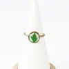 Anel de Flor Seca Banhado a Ouro de Aço Inoxidável Novo Transfronteiriço Amazon Criativo Flor de Não Me Esquecas Renda Flor Real Anel Joia