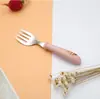 Colher e Garfo de Aço Inoxidável 304 para Bebê, Colher Infantil de Desenho Animado para Aprender a Comer, Pequena Colher de Alimentação para Recém-Nascido