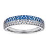 Anillo Europeo y Americano Transfronterizo de Plata S925 para Mujer Anillo de Fila de Plata de Ley Anillo de Plata de Fila para Mujer Diamante de Fila Grande Circonita