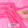 Tejido de organza de alta densidad hilo coreano malla iridiscente con brillo al agua tela de hilo para decoración de ropa vestido de novia falda Hanfu
