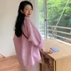 2026Chic Perezosa y Dulce Chica Coreana Principios de Otoño Algodón Burbuja Textura Cuadros Longitud Media Ropa Protectora Solar