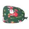 [En Stock] Gorro Quirúrgico Transfronterizo de Amazon para Personal Médico Oral y Dental Dibujo Animado Gorro de Enfermera Navideño