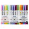 Caneta Marcadora Zhongbai para Proteção Ocular, Kit de Cores com 15 Cores, Caneta Marcadora para Alunos, Cor Clara, Cor Suave, Marcador de Pontos Chave