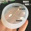 Base de Molde de Placa de Argila Espelhada Almofada de Gota Pétala de Flor Seca de Cristal Polimento Transparente Grátis Argila de Cerâmica Macia Ferramenta DIY Ovo