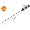 Termómetro Digital Electrónico de Alta Temperatura Tipo Pluma Extendido Temperatura de Suelo Wt-1 con Sonda de Acero Inoxidable 304 Medidor de Temperatura de Aceite Temperatura