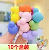Cuerda para el cabello de alta elasticidad liga para el cabello de bebé banda de goma banda para el cabello para niños accesorios para el cabello para niños cuerda para el cabello color caramelo adorno para la cabeza para niñas