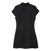 Comercio Exterior Transfronterizo Nueva Ropa de Verano para Mujer Estilo Europeo y Americano Moderna Ajustada Jacquard Vestido Corto