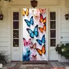 Suministro Exclusivo Transfronterizo de Temu Amazon Shein de Funda Decorativa Elástica de Una Pieza para Puerta de Habitación, Funda de Puerta Estilo Mariposa Fácil de Instalar