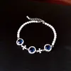 Pulseira Redonda Flor de Zircônia Nicho Luxo Leve Toque de Alta Qualidade Simples Versátil Para o Dia a Dia Temperamento Moda Joia de Mão para Mulheres