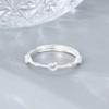 Anillo abierto de plata de ley S925 con forma de corazón, estilo simple y romántico, con un toque de temperamento, ideal como joya de nicho. Anillo de plata con forma de corazón de melocotón, sencillo y sencillo, para mujer.