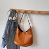 Retro Gran Capacidad Color Sólido Popular 2025 Casual Otoño Nueva Textura Casual Casual Bolso de Hombro Tote Bolso Tote