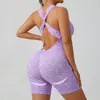 Traje de Yoga Enterizo sin Costuras con Estampado de Leopardo y Lazos Cruzados más Vendido de Shein para Fitness, Deportes y Uso Casual de Mujer