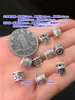 Plata Pura s999 Retro Seis Caracteres Mantra Nube Propicia Cuentas Separadas Cuerda Trenzada para Mano Pulsera Collar Accesorios DIY Hechos a Mano