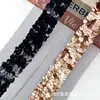 Malla shell lentejuelas bordado encaje cuentas cinta laminada ropa de actuación escénica accesorios 6CM de ancho