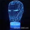 Lámpara de Mesa 3D Serie Iron Man de Marvel Lámpara LED Regalo Creativo Estéreo Visual Luz Nocturna Colorida Protección Ocular