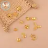Colgante de Loto Chapado en Oro que Conserva el Color Campana Chapada en Oro Método Antiguo Pulsera Hecha a Mano DIY Colgante de Cuentas Accesorios de Joyería