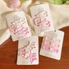 Lindo Pasador para el Cabello Infantil de Estrella Rosa para Mujer Lado Frente Flequillo Pasador para el Cabello Pasador para el Cabello Bebé Pequeño bb Clip Adorno para la Cabeza