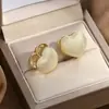 Brincos de Coração para Amor, Estilo Levemente Luxuoso e de Alta Qualidade, Brincos Elegantes para Mulheres, Novo Modelo Popular de 2026, Acessórios de Orelha Exquisitos e Versáteis