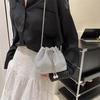 Bolsa Balde com Strass Feminina 2026 Novo Estilo Simples Moda Casual Grande Capacidade Ombro Transversal Bolsa Tendência com Strass
