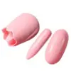 Ovo Vibratório Recarregável USB Jinle, Ovo Triplamente Vibratório, Vibrador de Lamber e Sugar a Língua, Dispositivo de Masturbação, Produto Novelty Adulto