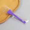 Brocha de Silicona de Doble Propósito con Espátula para Aplicar Mascarilla de Barro, Brocha en Forma de Abanico para Ácido Frutal, Herramientas de Belleza al por Mayor