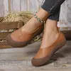 Mocassins femininos de outono 2026 plus size transfronteiriços, slip-on rasos baixos confortáveis bico redondo de cano baixo