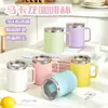 Taza de Acero Inoxidable 304 de Alta Calidad, Taza de Café para Oficina, Taza para Beber, Taza de Agua Aislada de Gran Capacidad, Transfronterizo