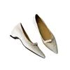 Versión de Piel de Oveja~Zapatos de Trabajo Elegantes de Estilo Retro Francés para Mujer, Sin Cordones, Punta Fina, Zapatos de Salón con Lazo