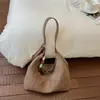 Bolso tejido transfronterizo para mujer, nuevo bolso de mano tipo tote de paja retro de moda de verano 2026, versátil bolso de hombro de gran capacidad