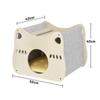 Ninho de Gato Cor de Blush, Casa de Gato Que Não Ocupa Espaço, Arranhador Portátil para Gato, Tapete para Gato, Cadeira de Descanso para Gato de Madeira Maciça para Primavera e Verão, Resistente a Arranhões