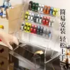 Soporte de exhibición acrílico, organizador de escritorio de varios niveles para exhibir figuras, figuras de acción, coches de juguete y maquetas de coches; caja de almacenamiento para coche
