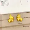 Colgante de Caballo del Zodiaco Dorado Esmerilado Grabado 3D Cobre Chapado en Oro Lujo Ligero Lindo Cadena para Clavícula Versátil Exquisito Nuevo Estilo Chino