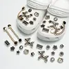 Amuletos para Zapatos Croc, Accesorios para Mujer, Clips para Zapatos DIY, Decoraciones 3D con Pedrería, Clips Desmontables, Estilo de Moda de Influencers