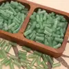 Cuentas de Vidrio Personalizadas con Motas Doradas Estilo Antiguo, Cuentas de Nudo de Bambú, Cuentas Sueltas, Accesorios Hechos a Mano para DIY, Cuentas de Vidrio Imitación Jade