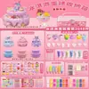 Pegamento Cremoso Materiales DIY Guka Pastel de Crema Helado Taza Hecha a Mano Arena Líquida Set Guka Juguete de Niña