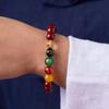 Pulsera Imperial de Arena Cinabrio para Hombres, Pulsera de los Cinco Dioses de la Riqueza para Mujeres, Regalo de la Suerte para el Año de Nacimiento