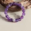 Pulsera de piedra de uva amatista natural Xuan Yan para niñas, partículas grandes, personalidad de nicho, cuentas de cristal Joker, venta al por mayor