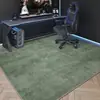 Alfombra para sala de e-sports, tapete para piso de silla de computadora, silla giratoria, silla de e-sports, absorbente de agua, secado rápido, tapete antideslizante, para uso doméstico, resistente a la suciedad, tapete insonorizado