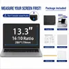 Protetor de tela de privacidade para laptop adequado para monitor de 12,5-16 polegadas, película de tela removível anti-luz azul anti-reflexo
