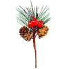 Venta al por mayor de fábrica decoraciones navideñas agujas de pino colgante de piña roja accesorios DIY embalaje creativo accesorios para caja de regalo